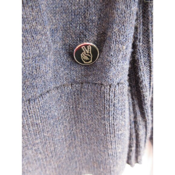 John Varvatos Sweater Medium Cardigan Button Up Ribbed Knit Classic - Picture 4 of 11